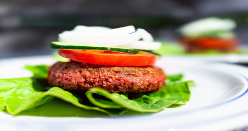 Lean Bison Burger Recipe on Delicious Lettuce Wrap Buns