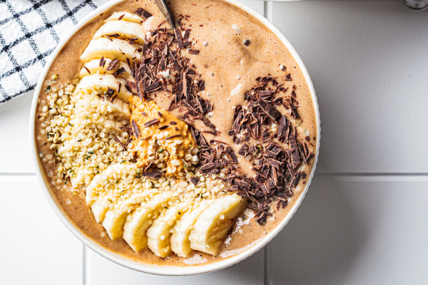 Chocolate Peanut Butter Smoothie Bowl